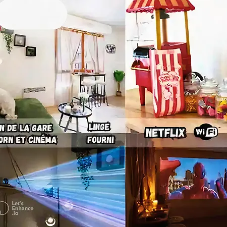 Le Petit Cine - Gare - Smartloc Immo Apartment *